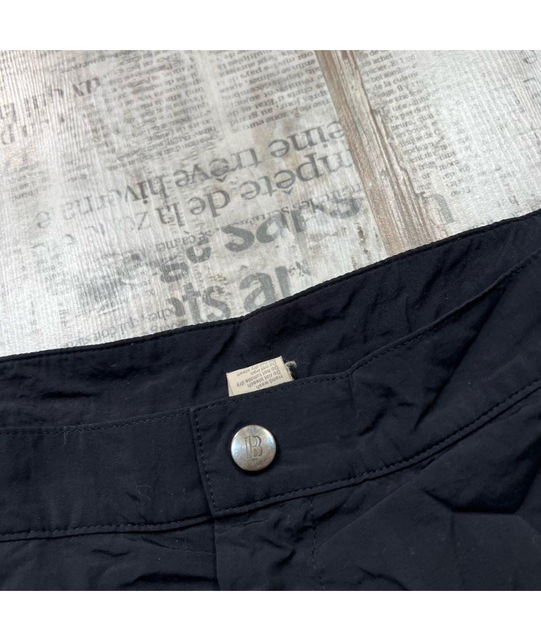 BALMAIN VINTAGE Черные полиамидовые шорты, фото 3