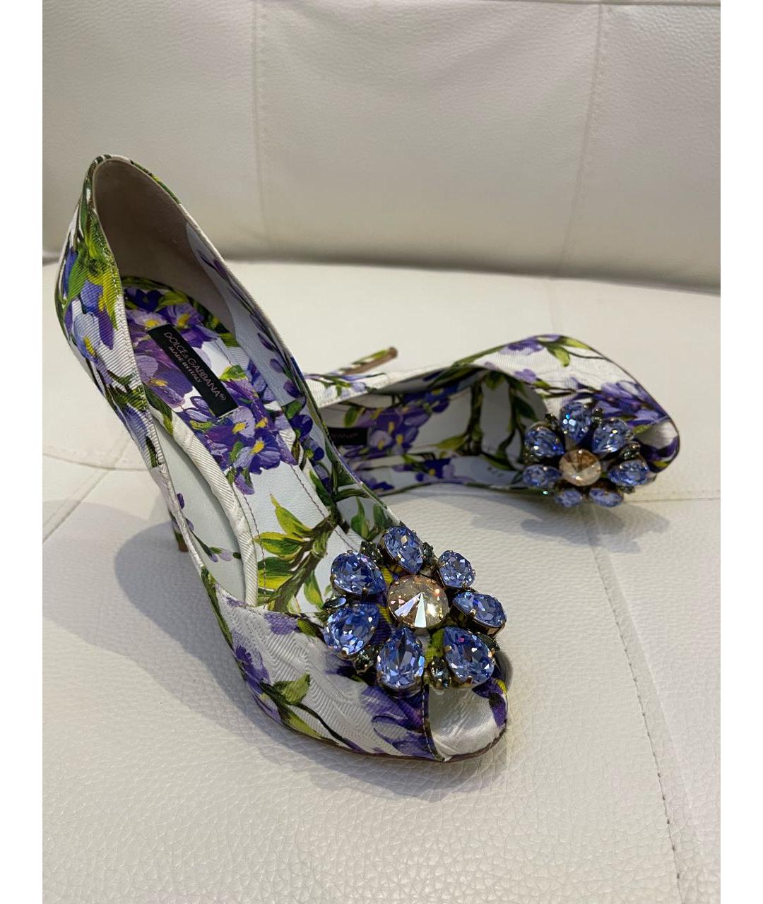 DOLCE&GABBANA Мульти текстильные туфли, фото 3
