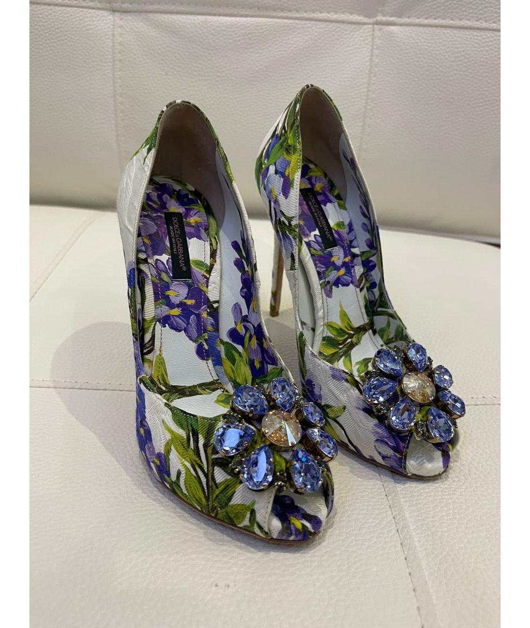 DOLCE&GABBANA Мульти текстильные туфли, фото 2