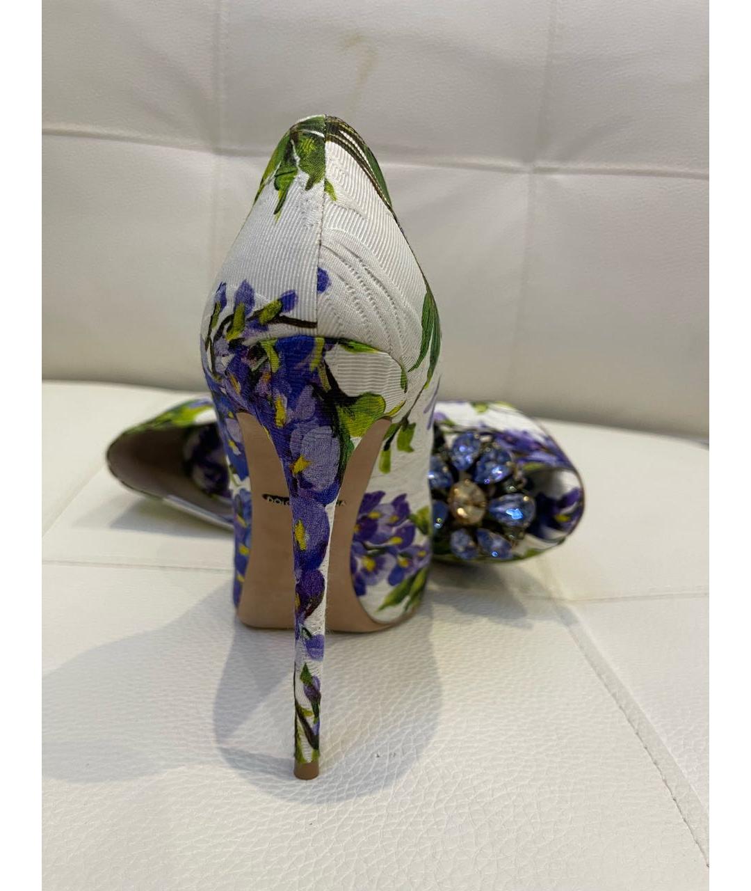 DOLCE&GABBANA Мульти текстильные туфли, фото 4