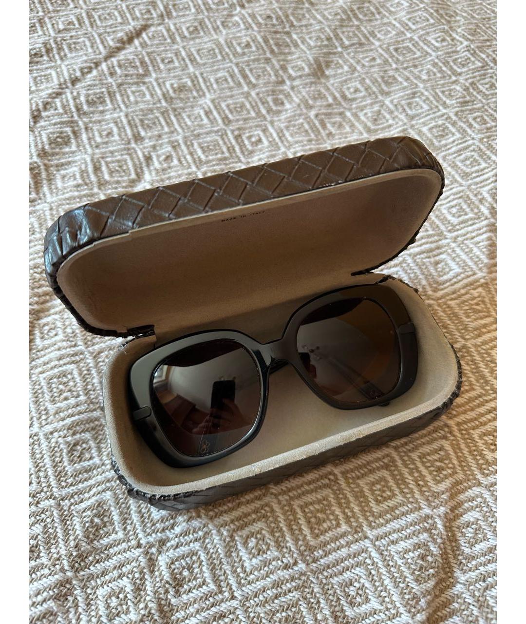 BOTTEGA VENETA Черные пластиковые солнцезащитные очки, фото 8