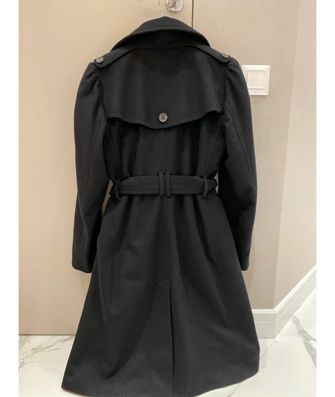 BURBERRY LONDON Черное кашемировое пальто, фото 8