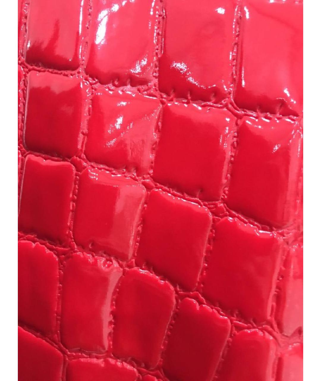MIU MIU Красная кожаная юбка мини, фото 5