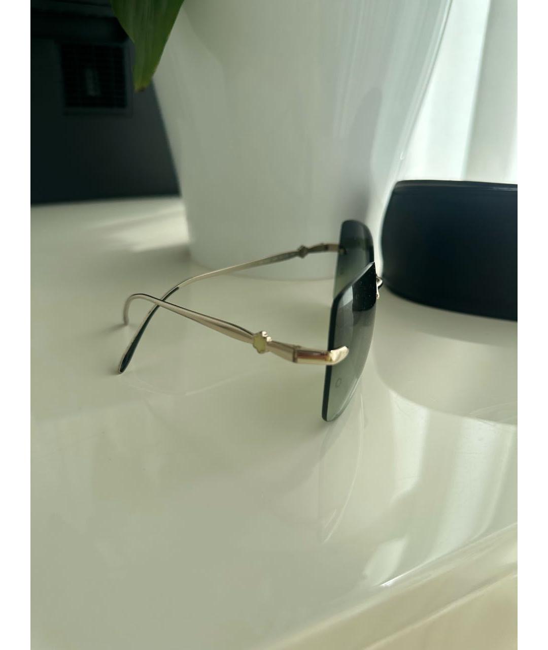 MONTBLANC Хаки металлические солнцезащитные очки, фото 2