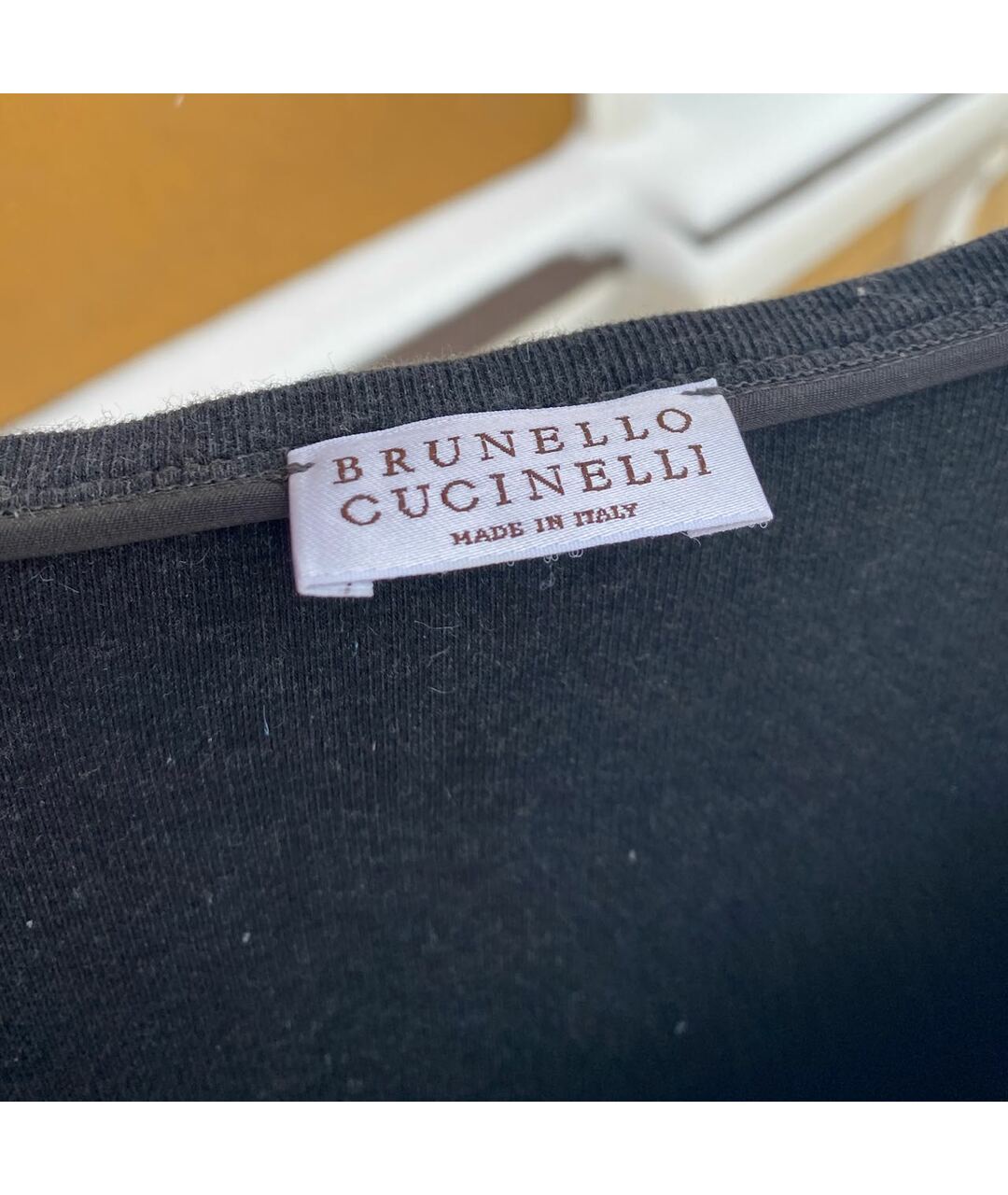 BRUNELLO CUCINELLI Серый хлопко-эластановый джемпер / свитер, фото 2