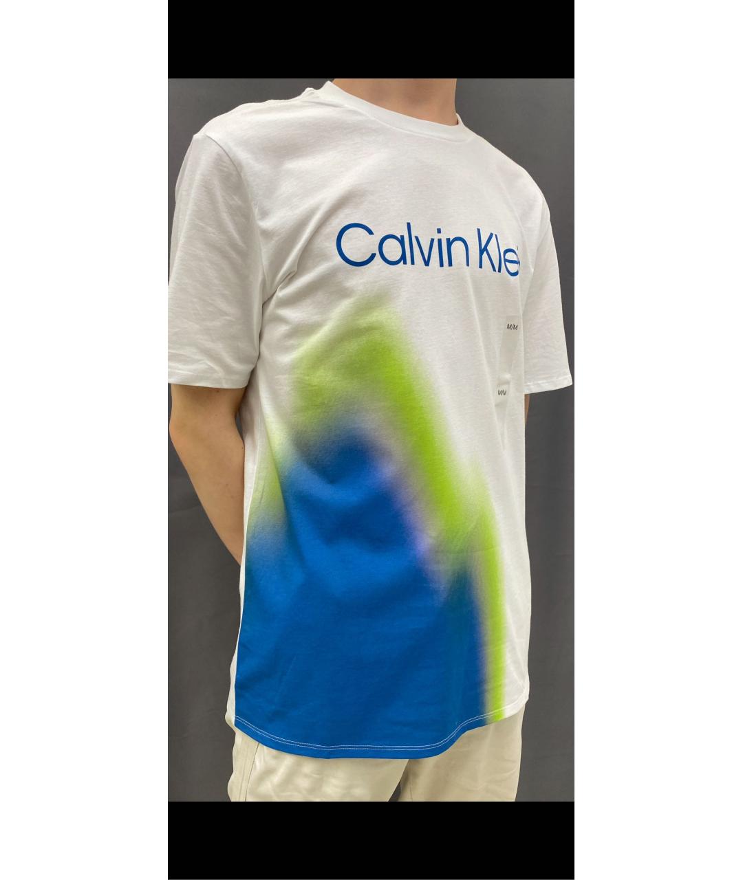 CALVIN KLEIN Белая хлопковая футболка, фото 4