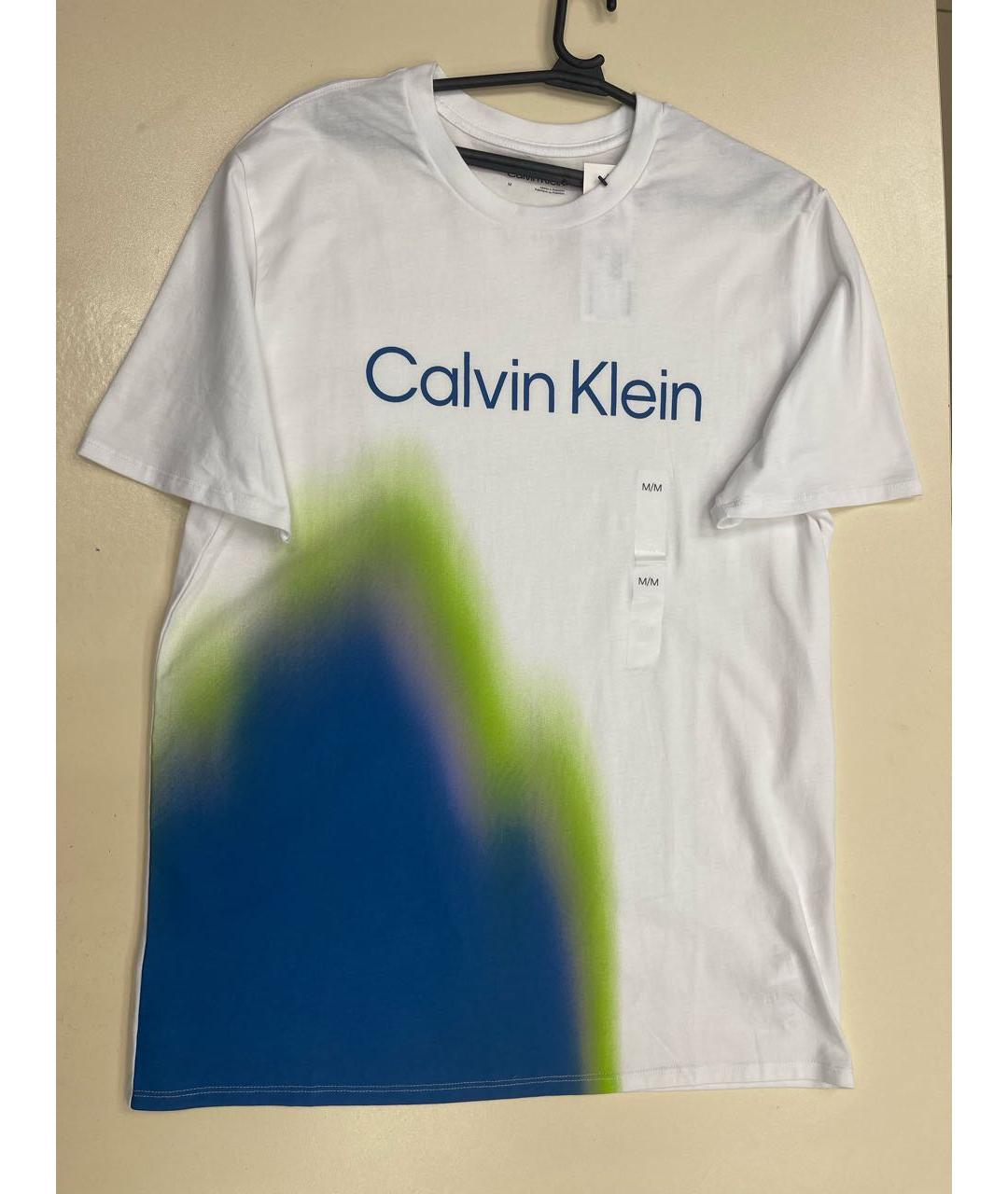 CALVIN KLEIN Белая хлопковая футболка, фото 5