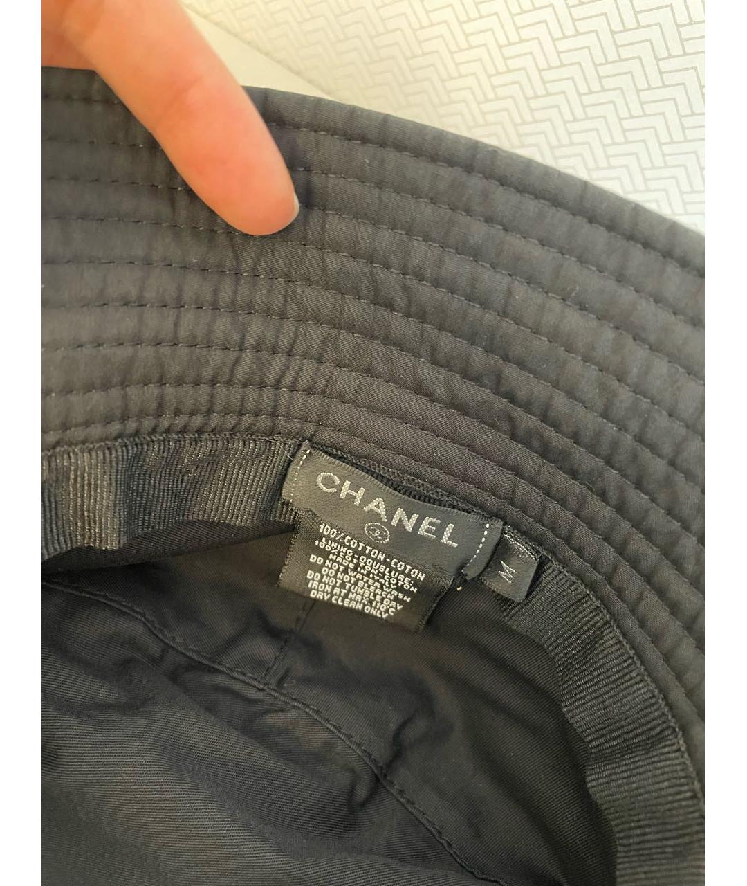CHANEL Черная панама, фото 3