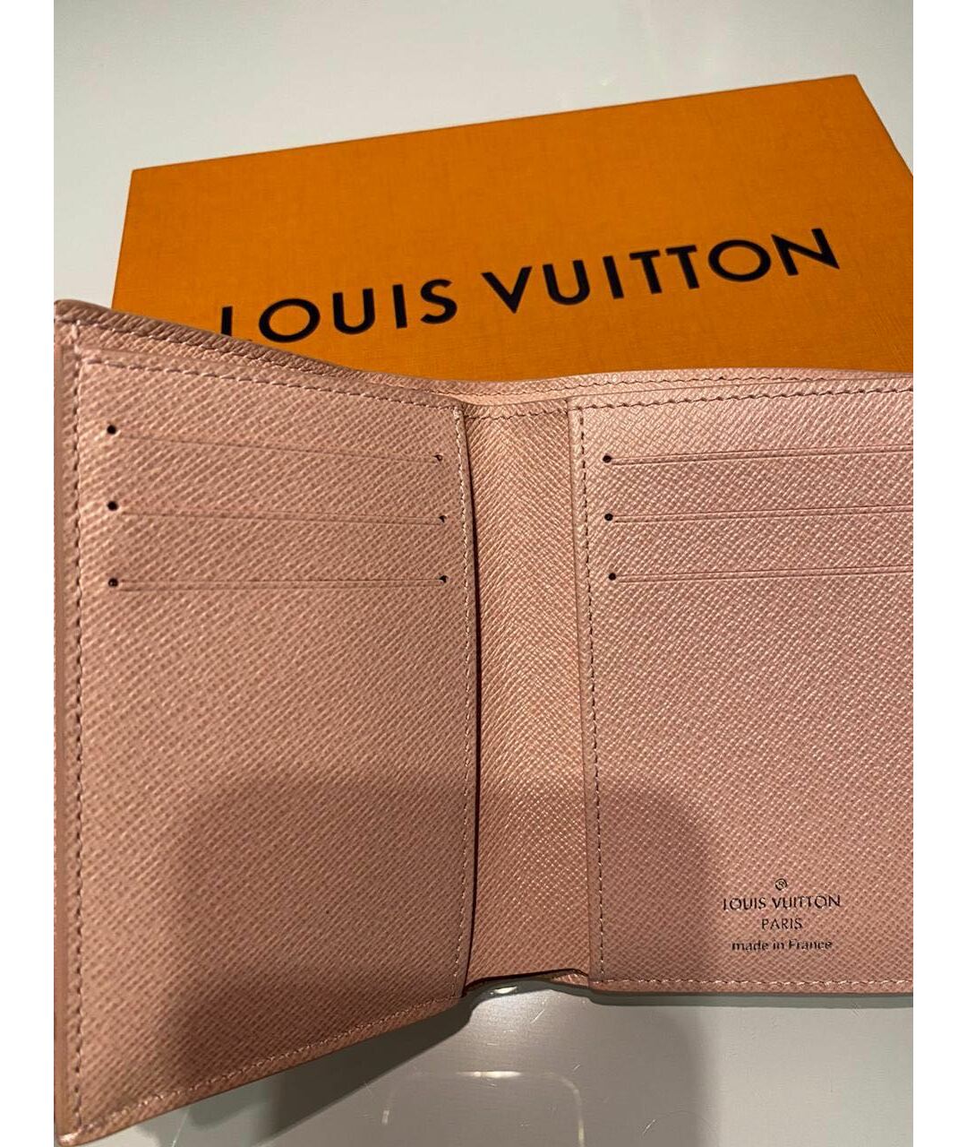 LOUIS VUITTON PRE-OWNED Розовый кожаный кошелек, фото 4