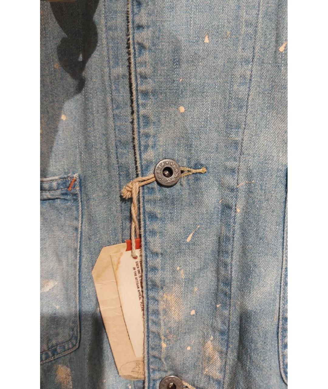 RALPH LAUREN DENIM & SUPPLY Голубая деним куртка, фото 4
