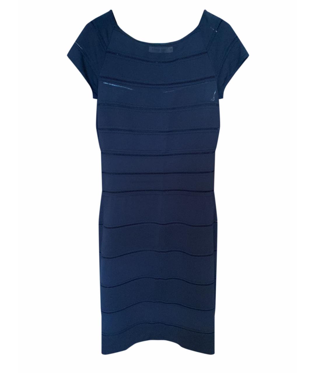 CHRISTIAN DIOR PRE-OWNED Темно-синее вискозное платье, фото 1