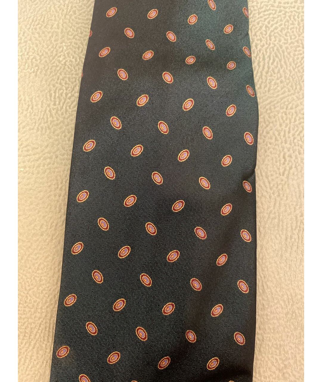 BRIONI Зеленый шелковый галстук, фото 2