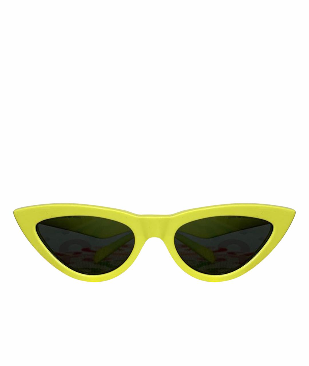 CELINE Желтые пластиковые солнцезащитные очки, фото 1