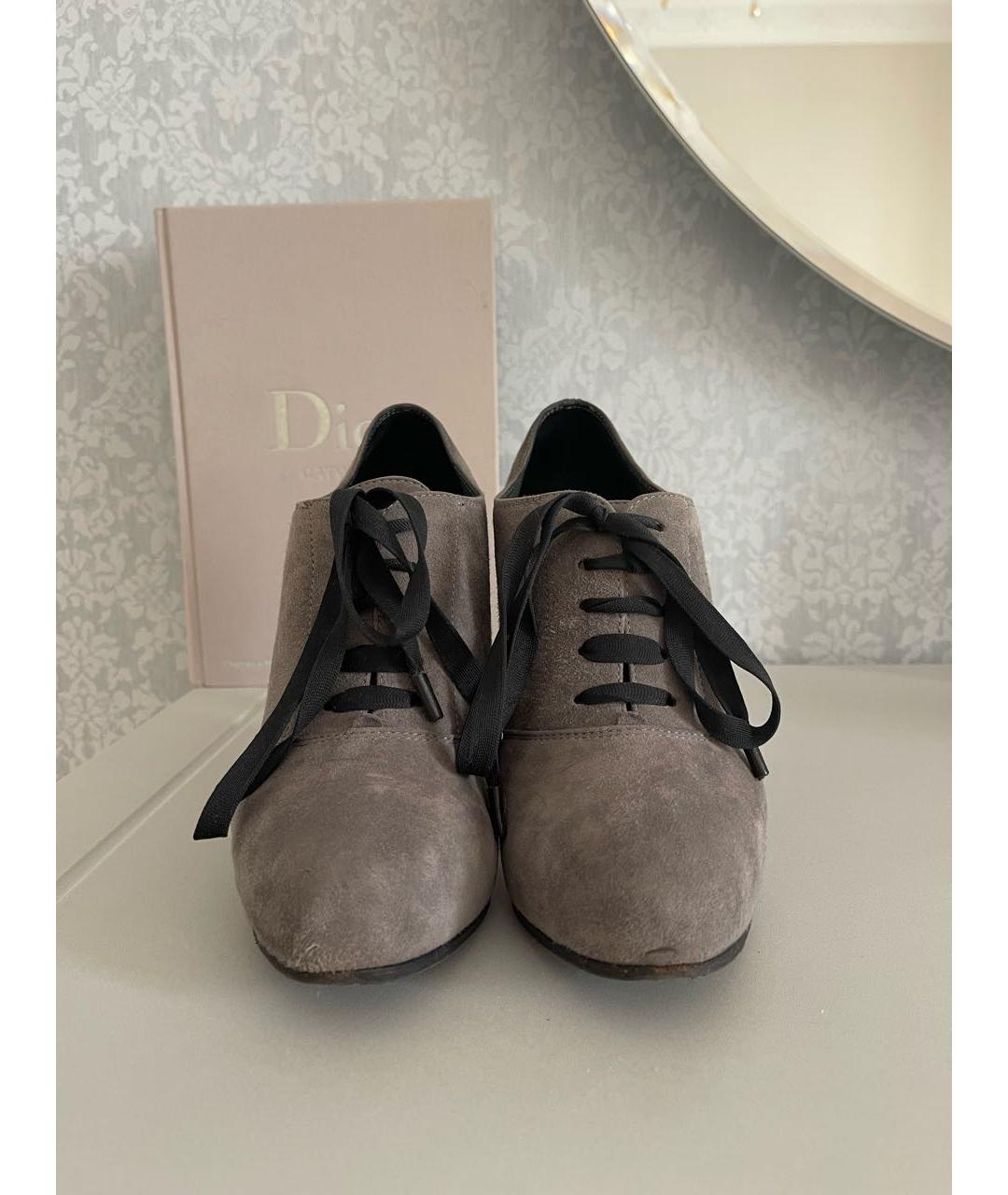 GIANVITO ROSSI Антрацитовые замшевые ботильоны, фото 2