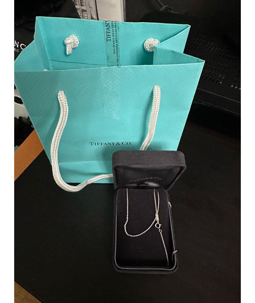 TIFFANY&CO Серая платиновая цепочка, фото 2