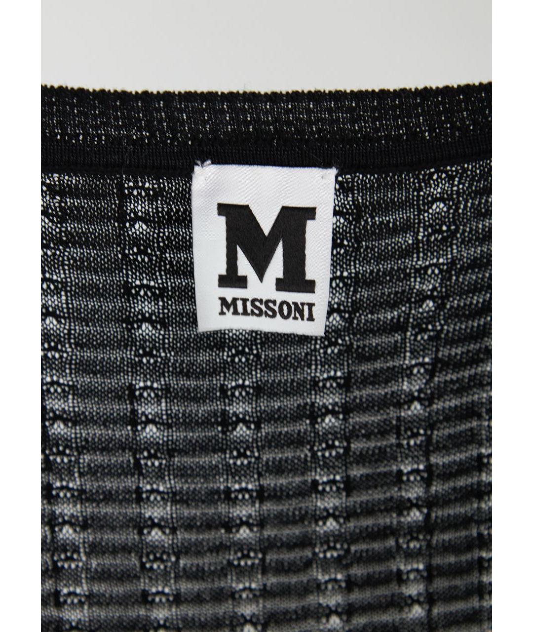 M MISSONI Черная вискозная майка, фото 4