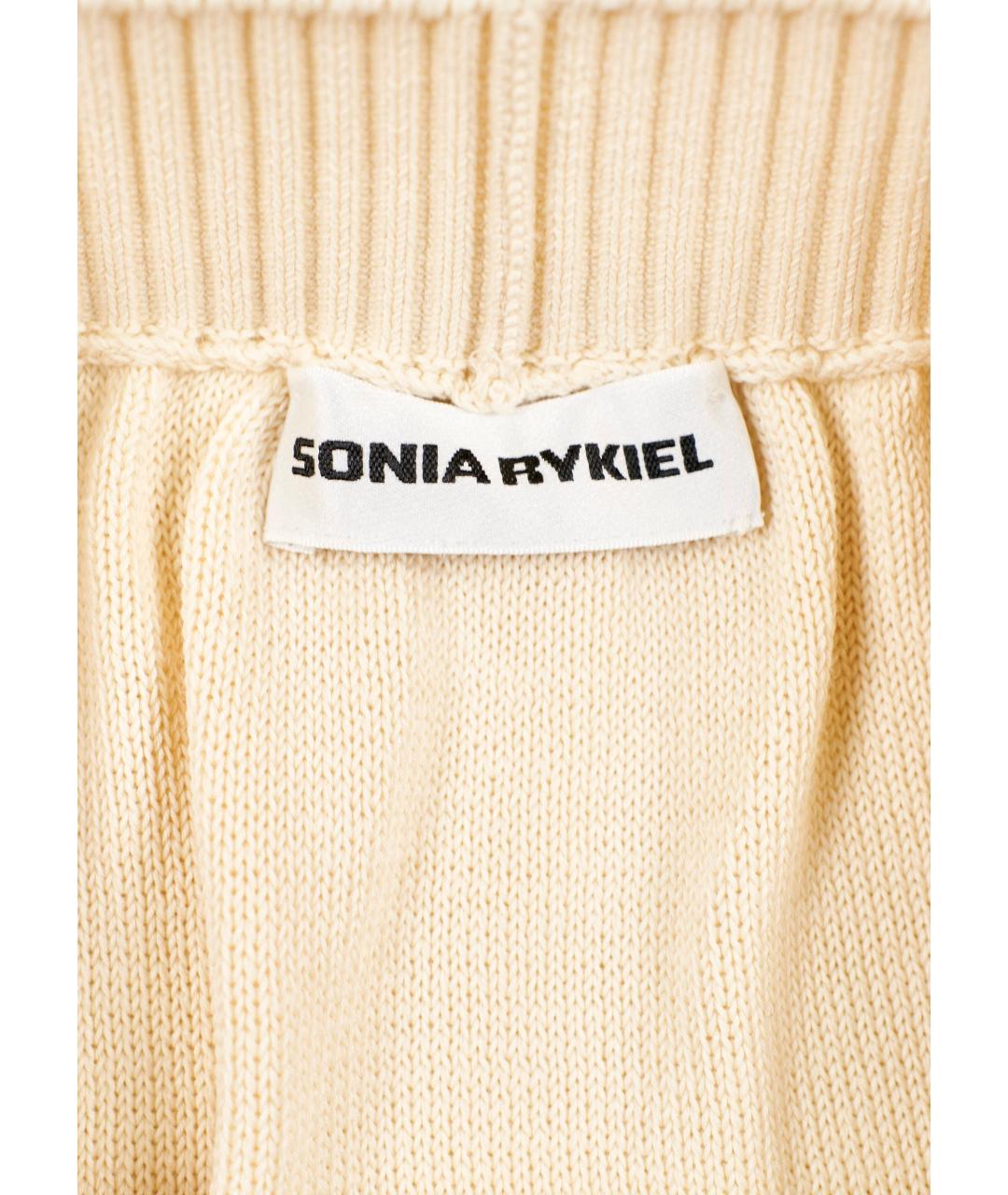 SONIA RYKIEL Бежевая хлопковая юбка миди, фото 3