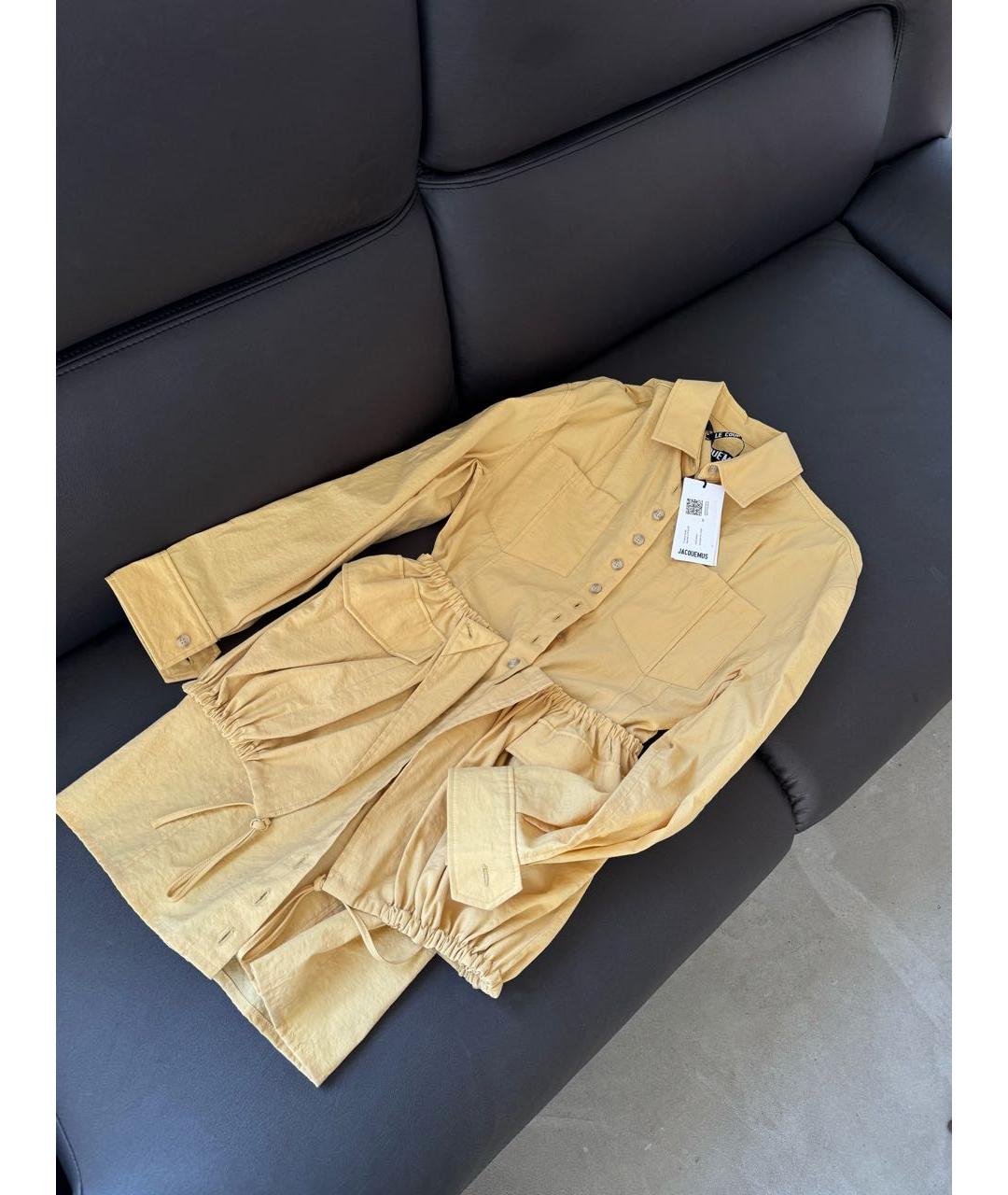 JACQUEMUS Желтое коктейльное платье, фото 5