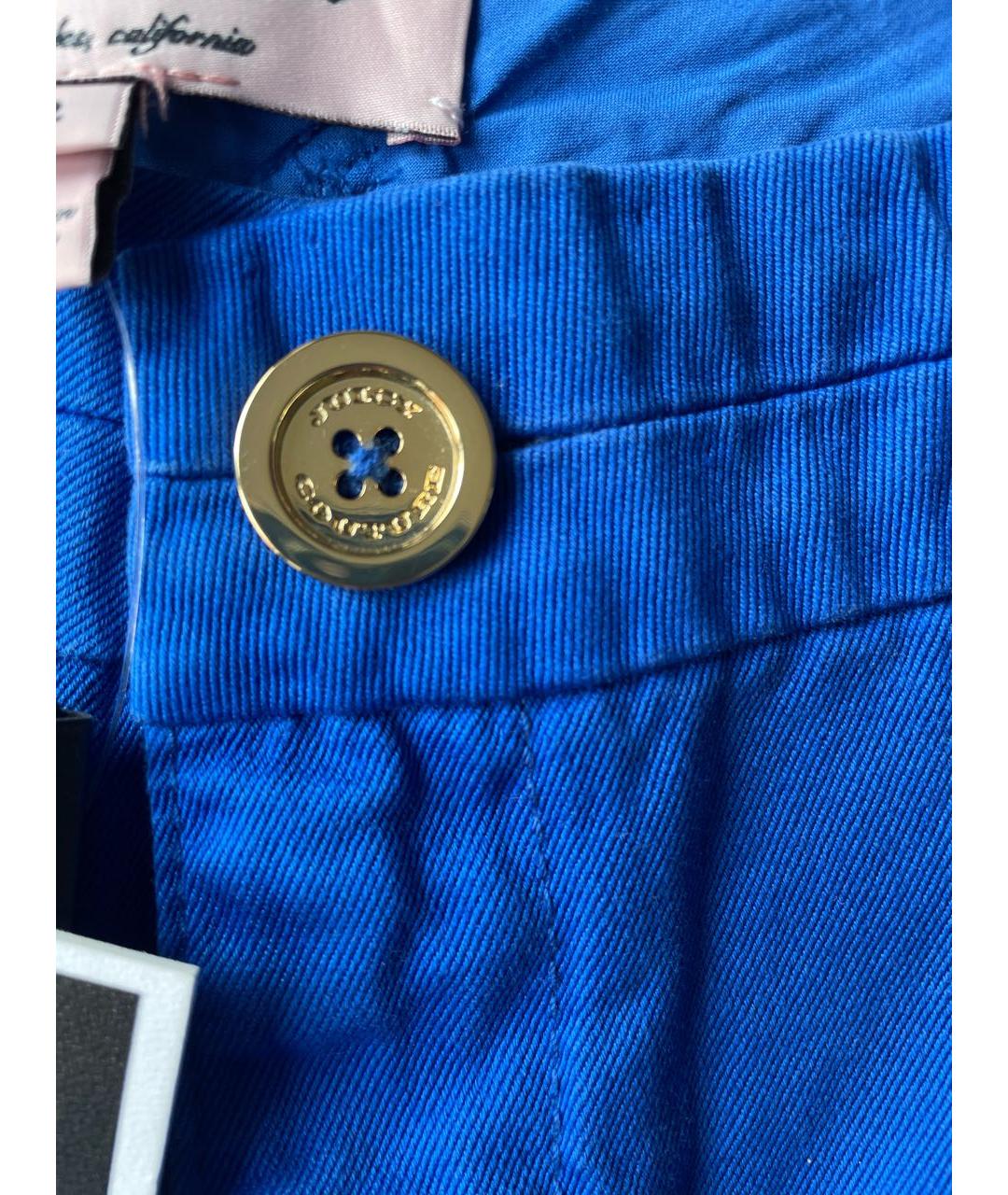 JUICY COUTURE Синие хлопковые шорты, фото 3