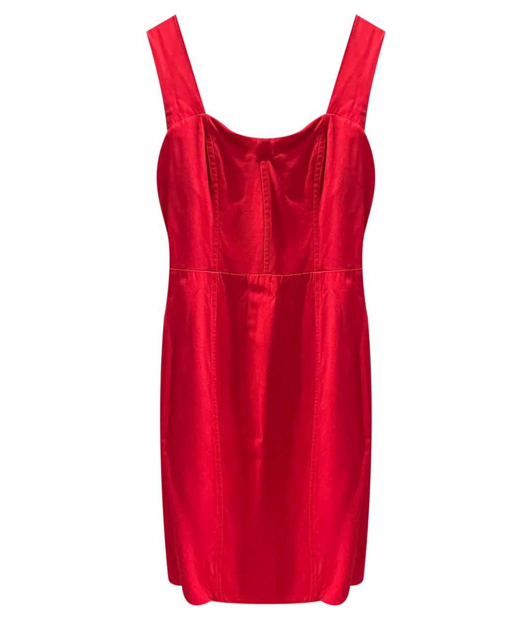 PINKO Красное коктейльное платье, фото 1