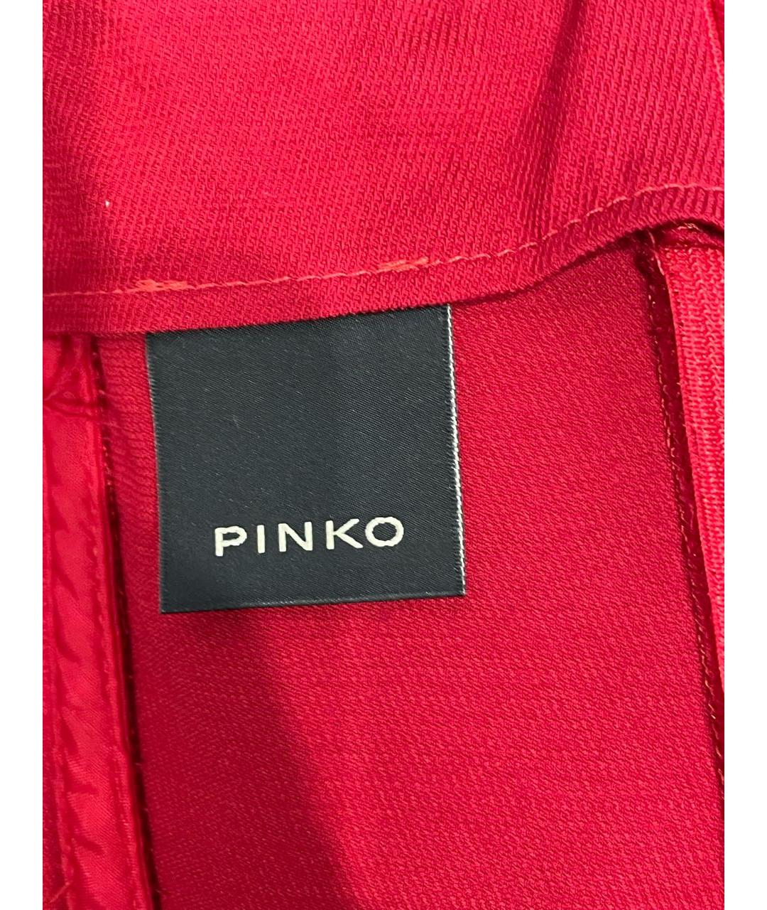 PINKO Красное коктейльное платье, фото 4