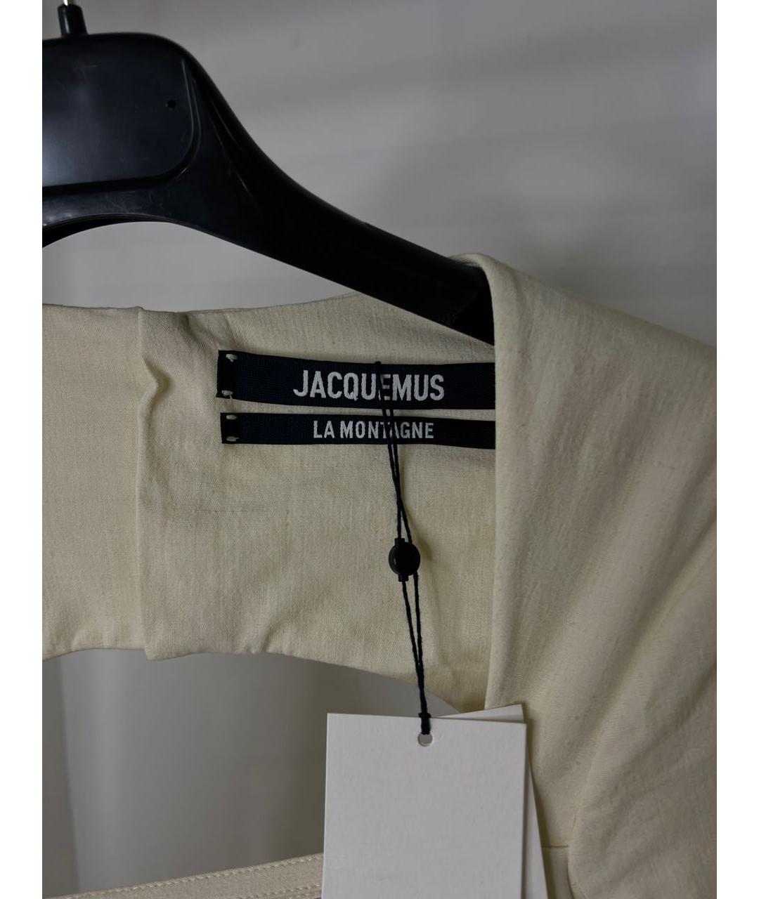 JACQUEMUS Бежевое платье, фото 7