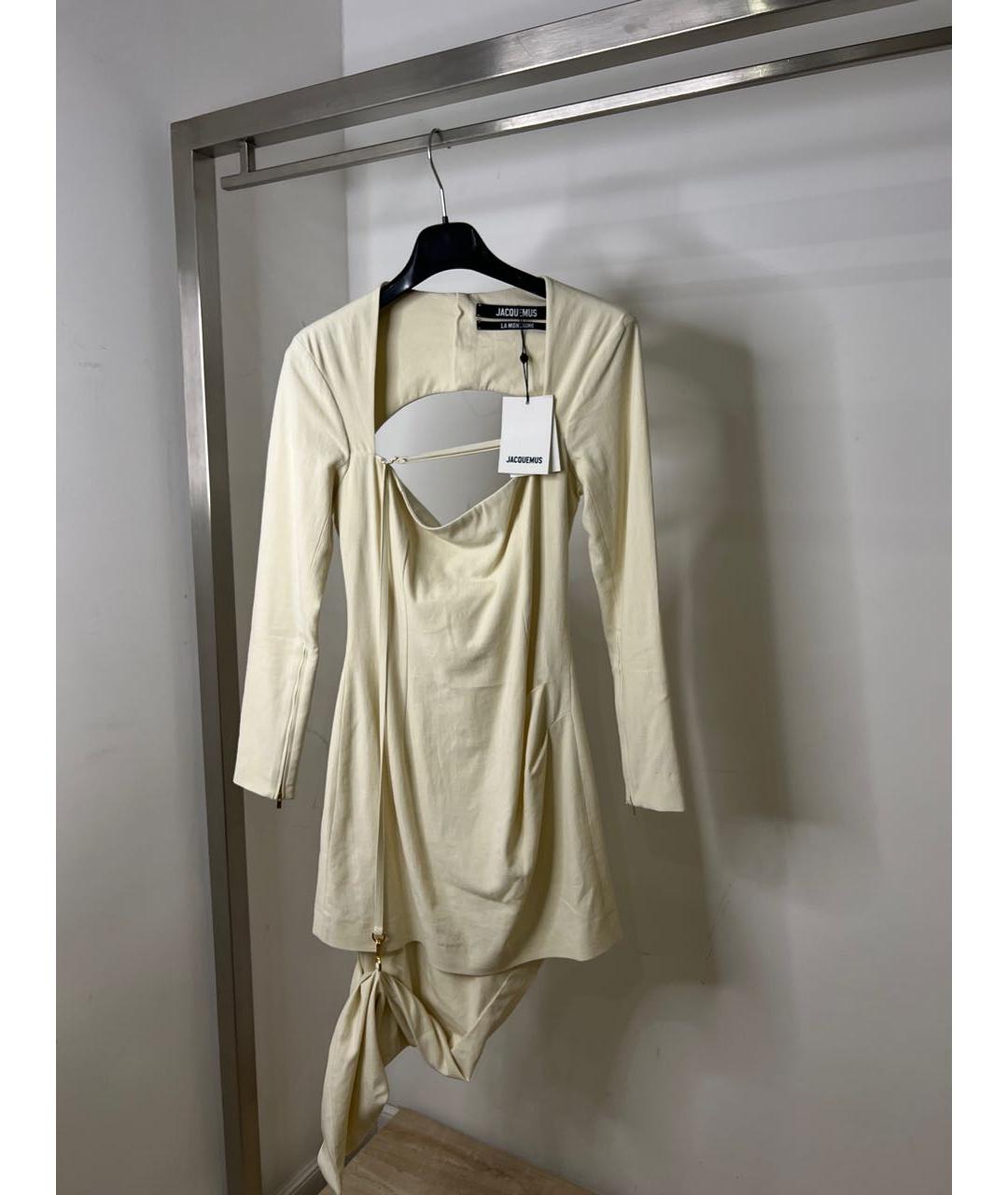 JACQUEMUS Бежевое платье, фото 8