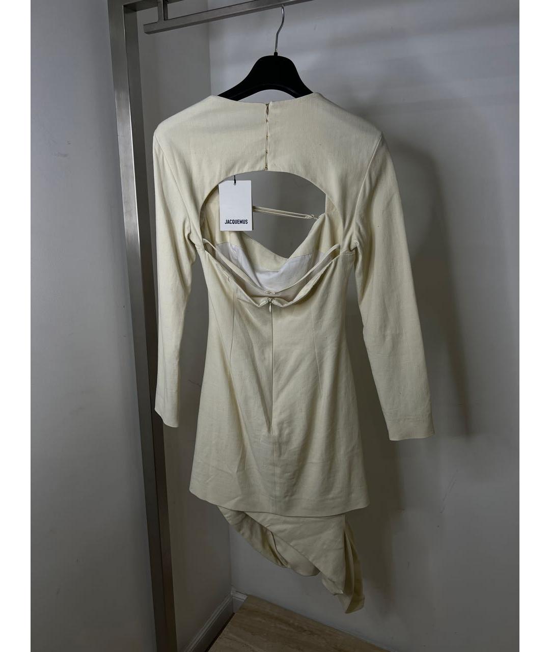 JACQUEMUS Бежевое платье, фото 5