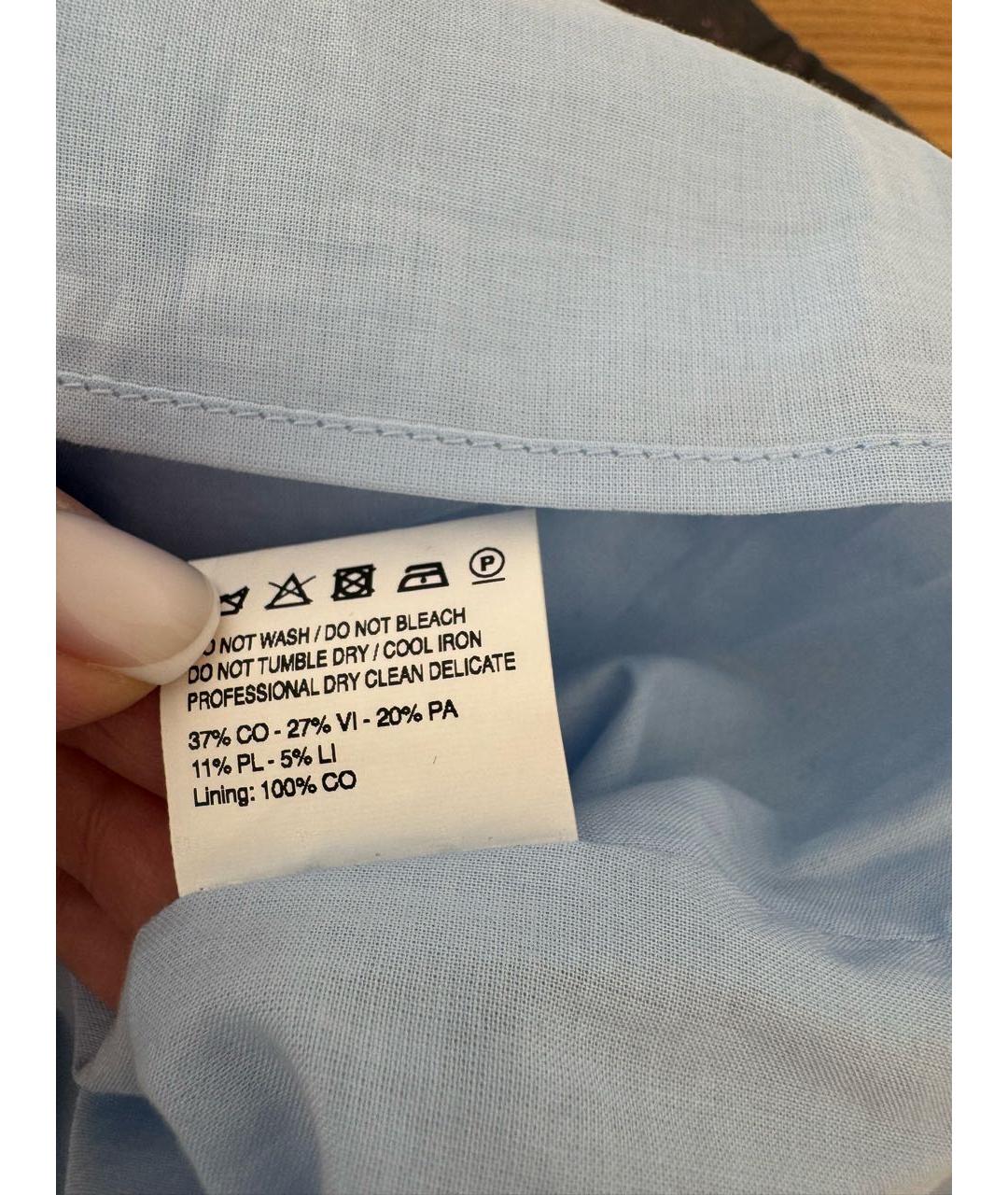 JACQUEMUS Голубое коктейльное платье, фото 7