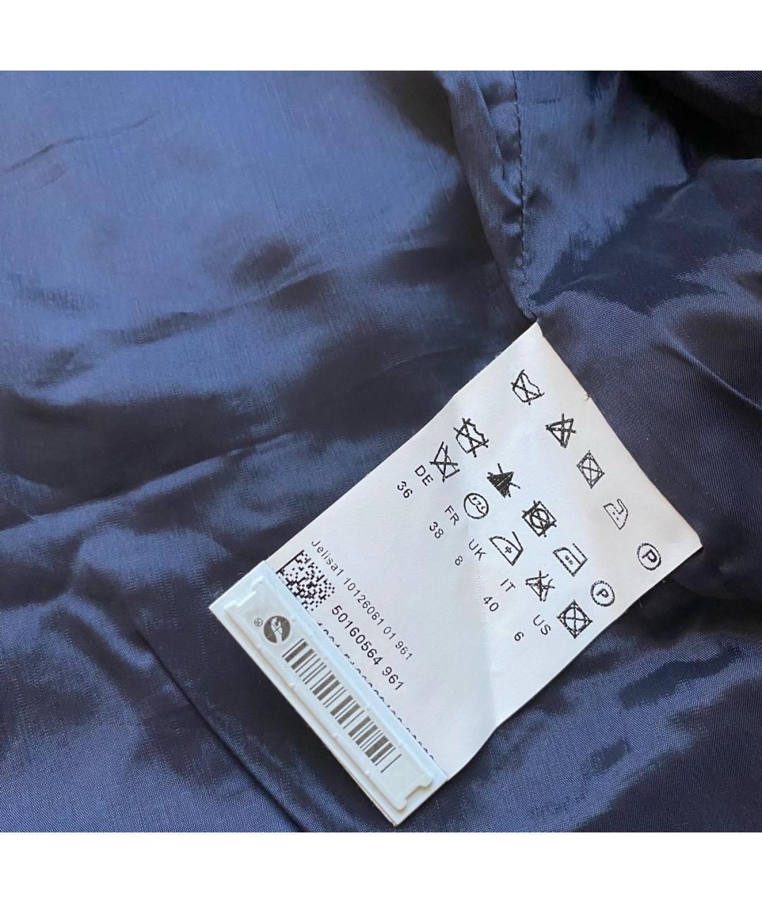 HUGO BOSS Темно-синий шерстяной жакет/пиджак, фото 4