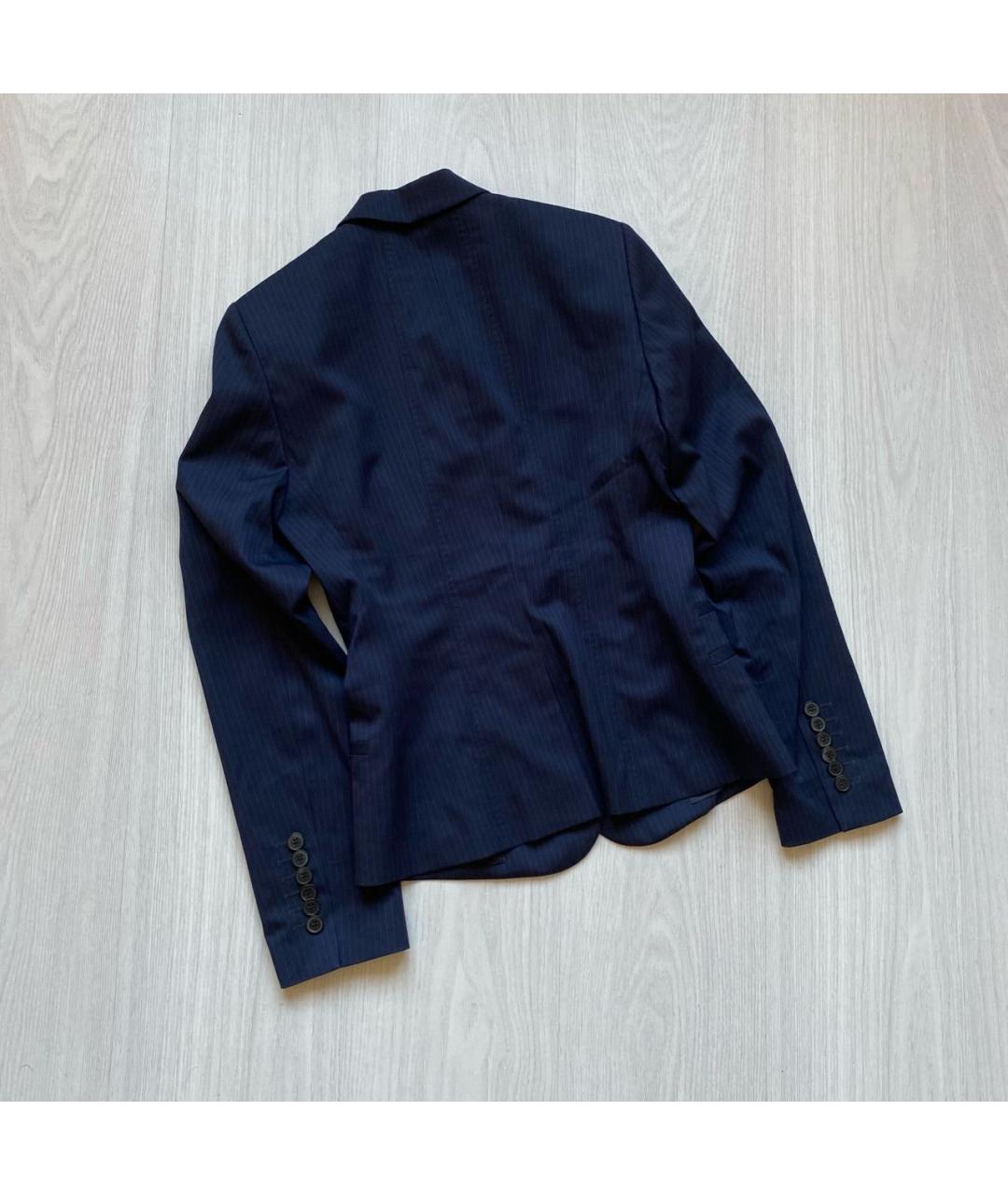 HUGO BOSS Темно-синий шерстяной жакет/пиджак, фото 6