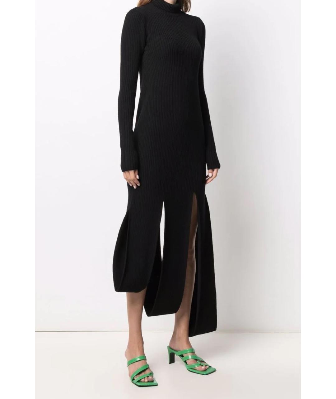 BOTTEGA VENETA Черное шерстяное платье, фото 3
