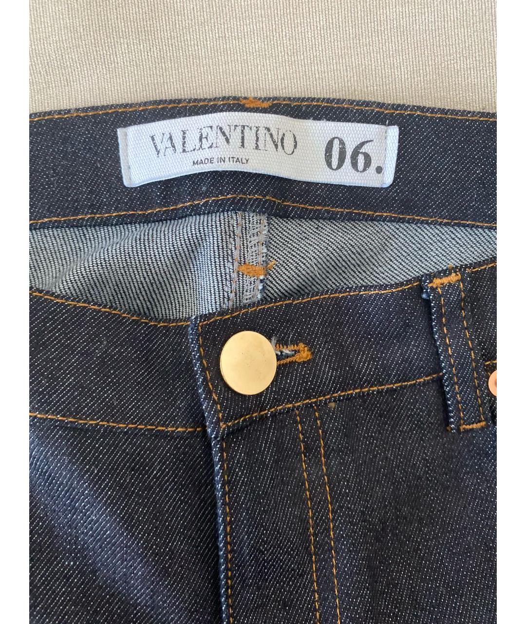 VALENTINO Черные хлопко-эластановые джинсы слим, фото 4