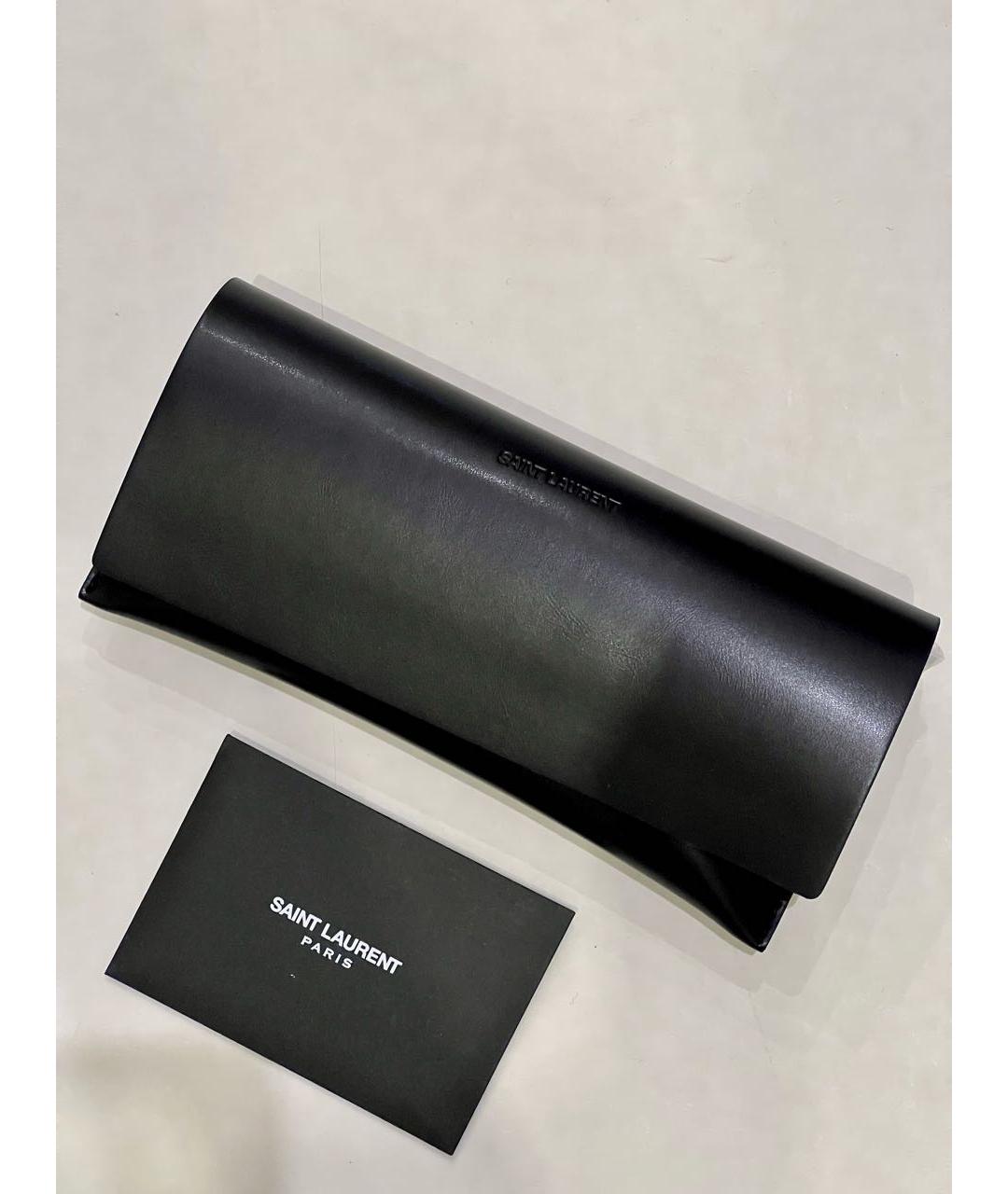 SAINT LAURENT Черные пластиковые солнцезащитные очки, фото 5