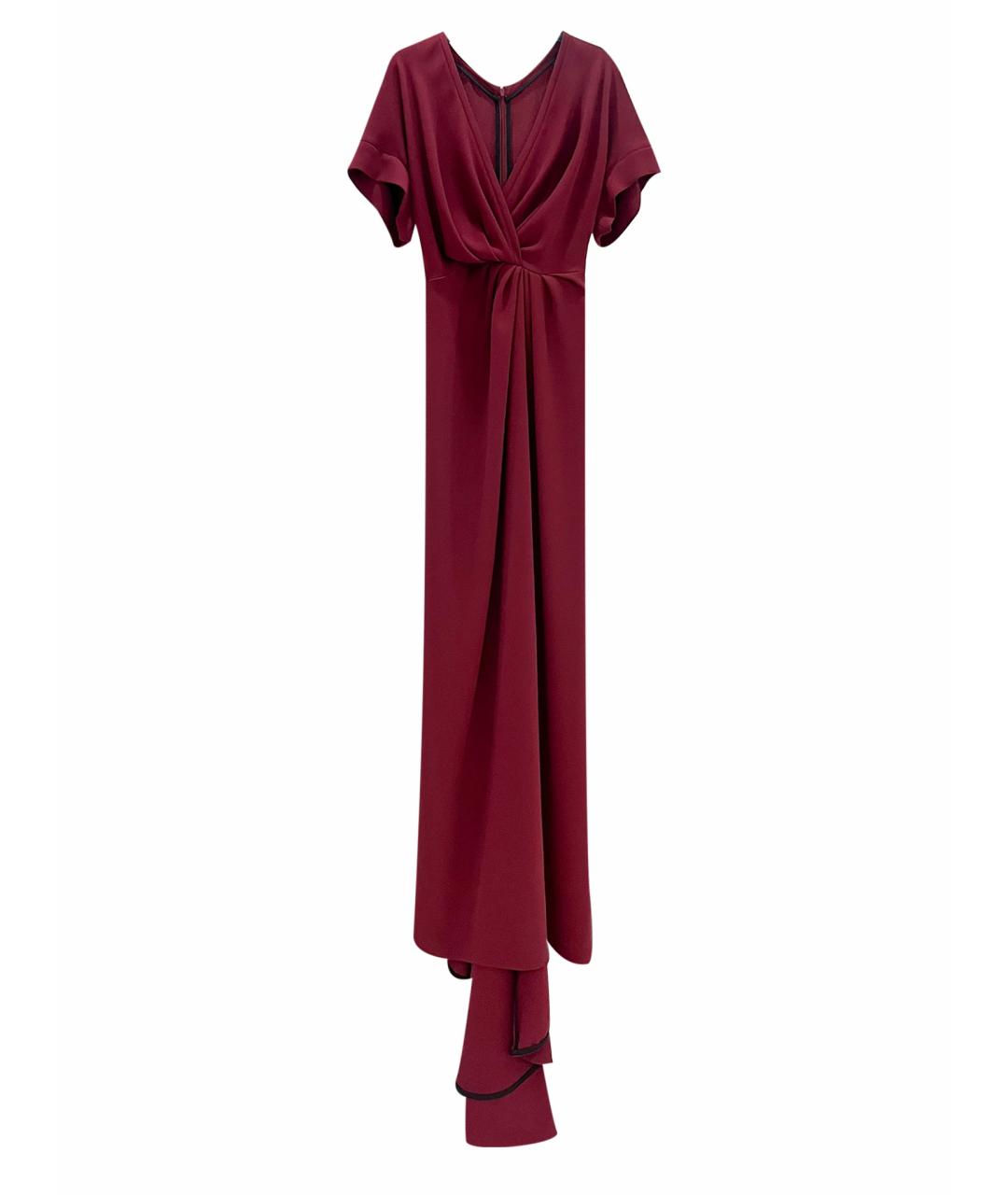 RHEA COSTA Бордовое вечернее платье, фото 1