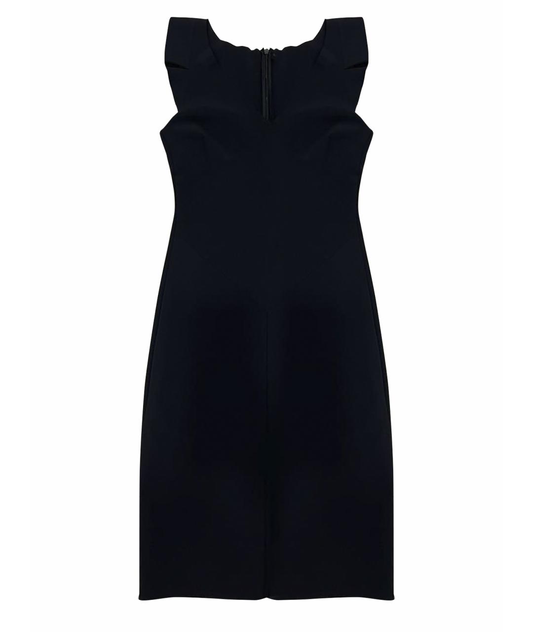 EMPORIO ARMANI Черное синтетическое коктейльное платье, фото 1
