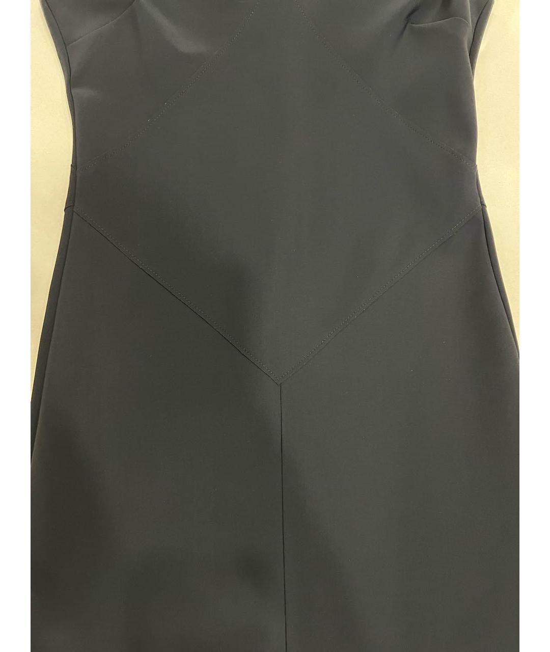 EMPORIO ARMANI Черное синтетическое коктейльное платье, фото 4