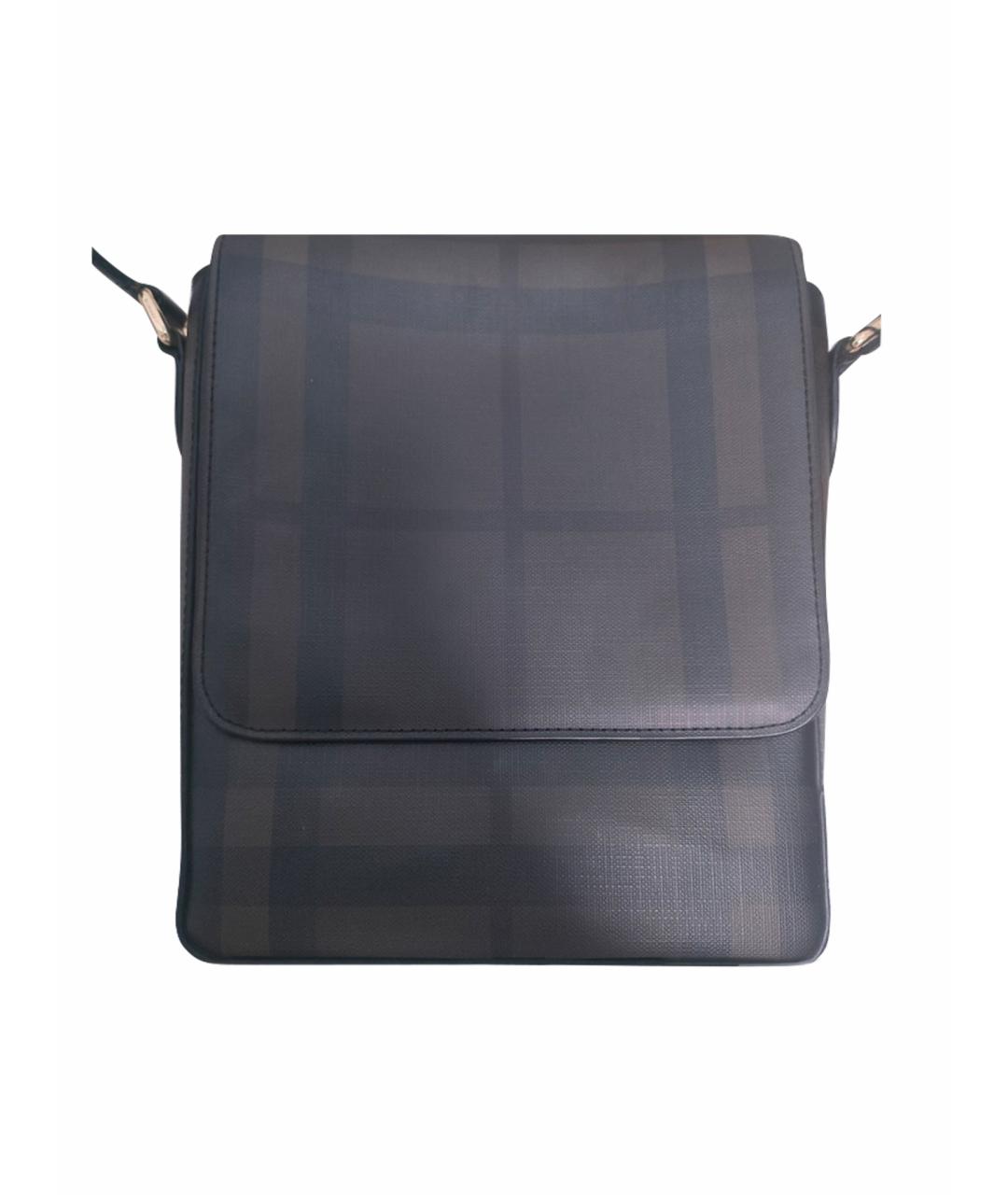 BURBERRY Коричневая кожаная сумка на плечо, фото 1