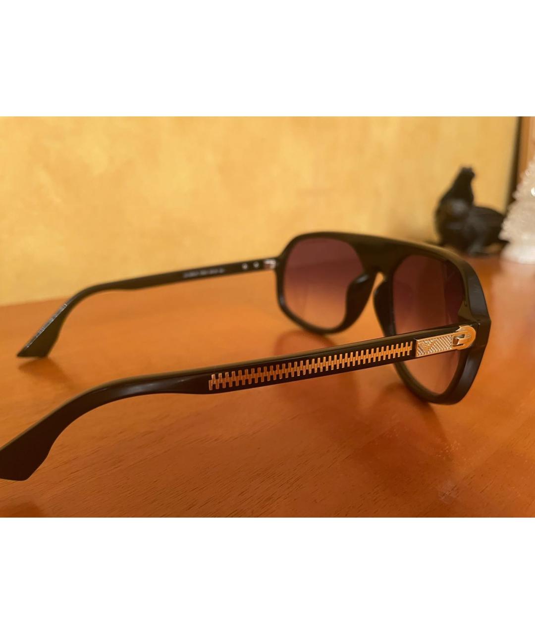 EMPORIO ARMANI Черные пластиковые солнцезащитные очки, фото 2