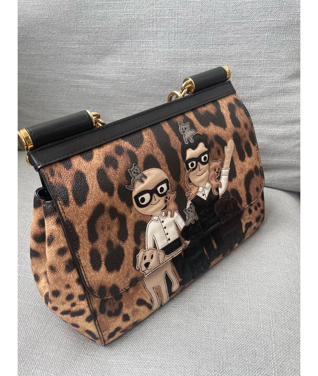 DOLCE&GABBANA Мульти кожаная сумка с короткими ручками, фото 2