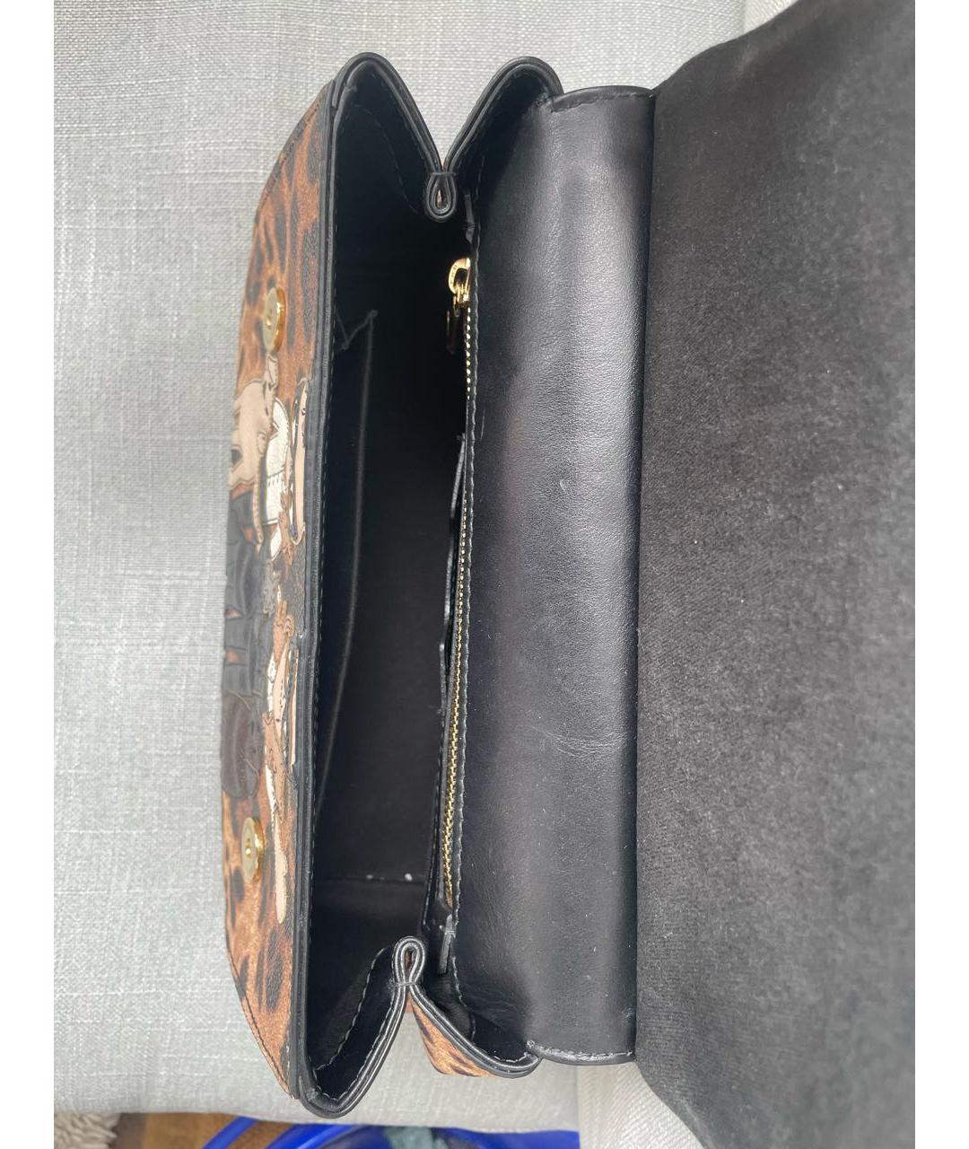 DOLCE&GABBANA Мульти кожаная сумка с короткими ручками, фото 4