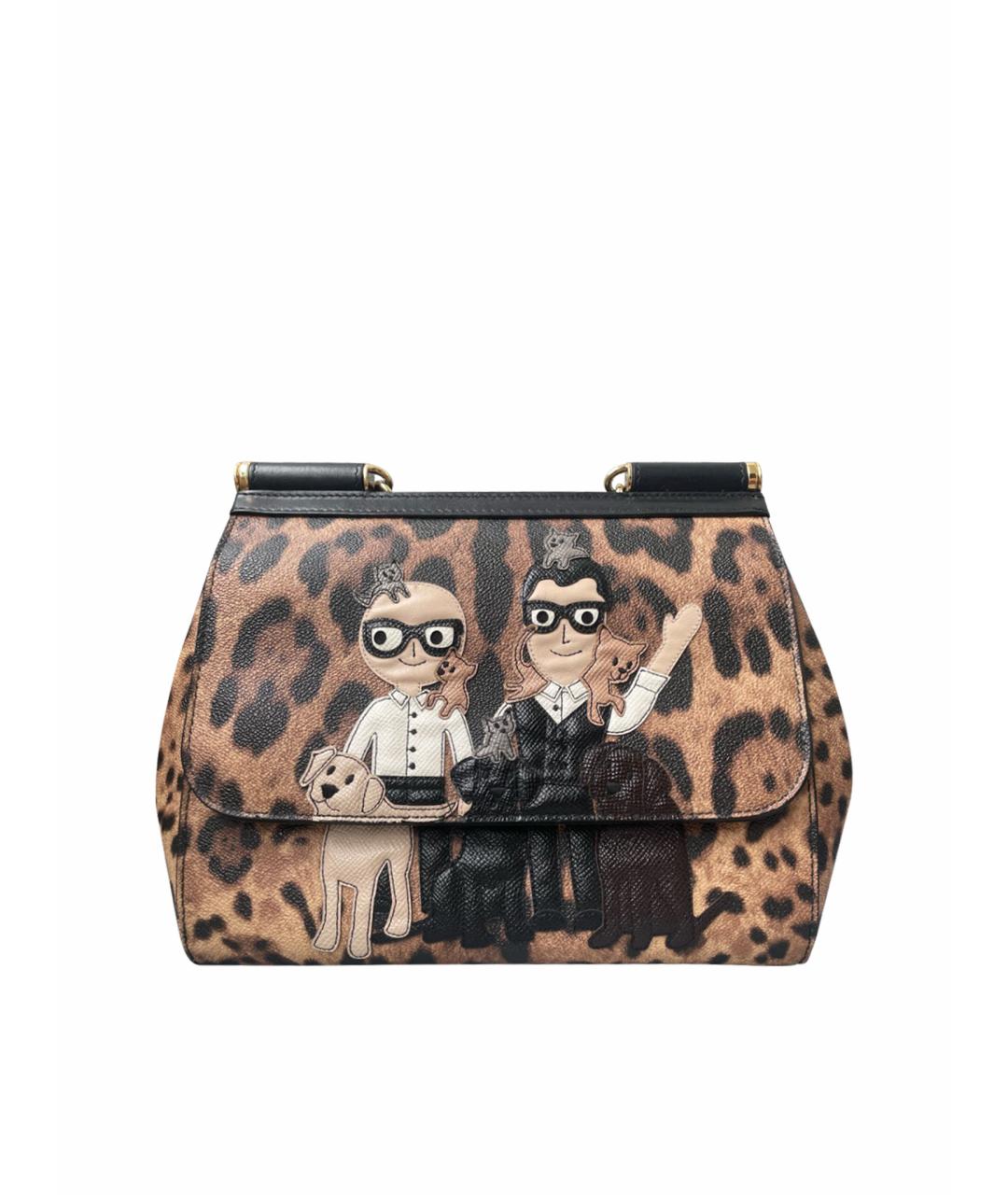 DOLCE&GABBANA Мульти кожаная сумка с короткими ручками, фото 1