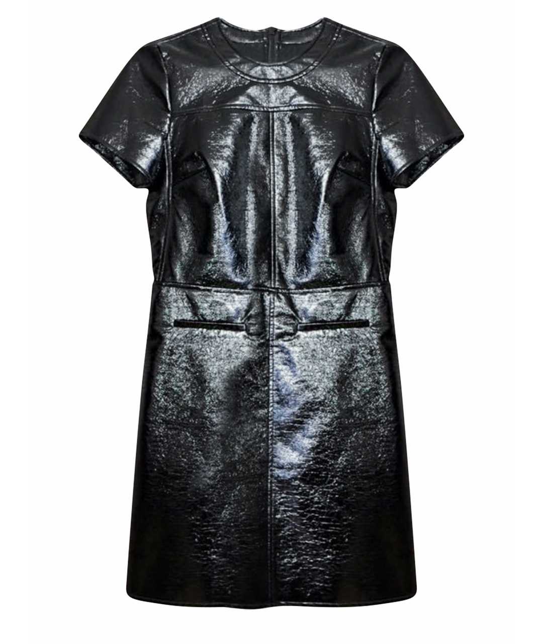 MICHAEL MICHAEL KORS Черное кожаное повседневное платье, фото 1