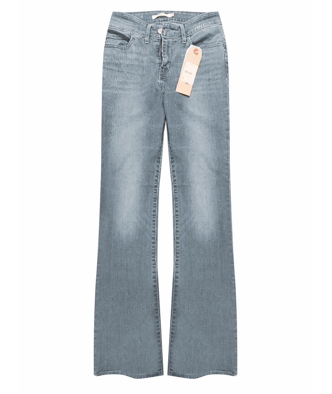 LEVI'S Синие хлопко-эластановые джинсы клеш, фото 1
