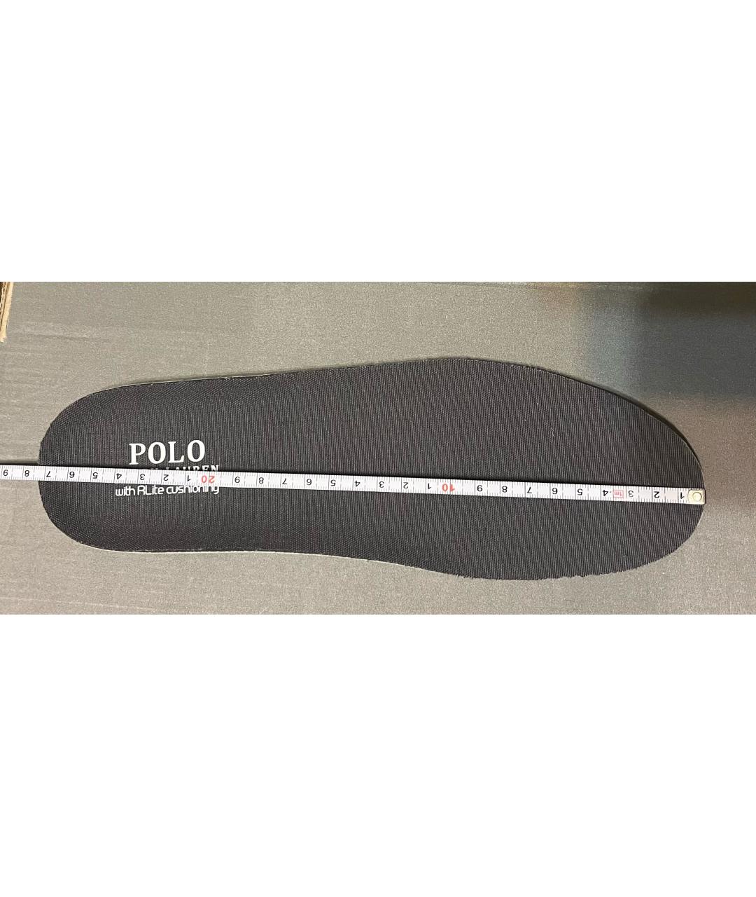 POLO RALPH LAUREN Черные текстильные низкие кроссовки / кеды, фото 8