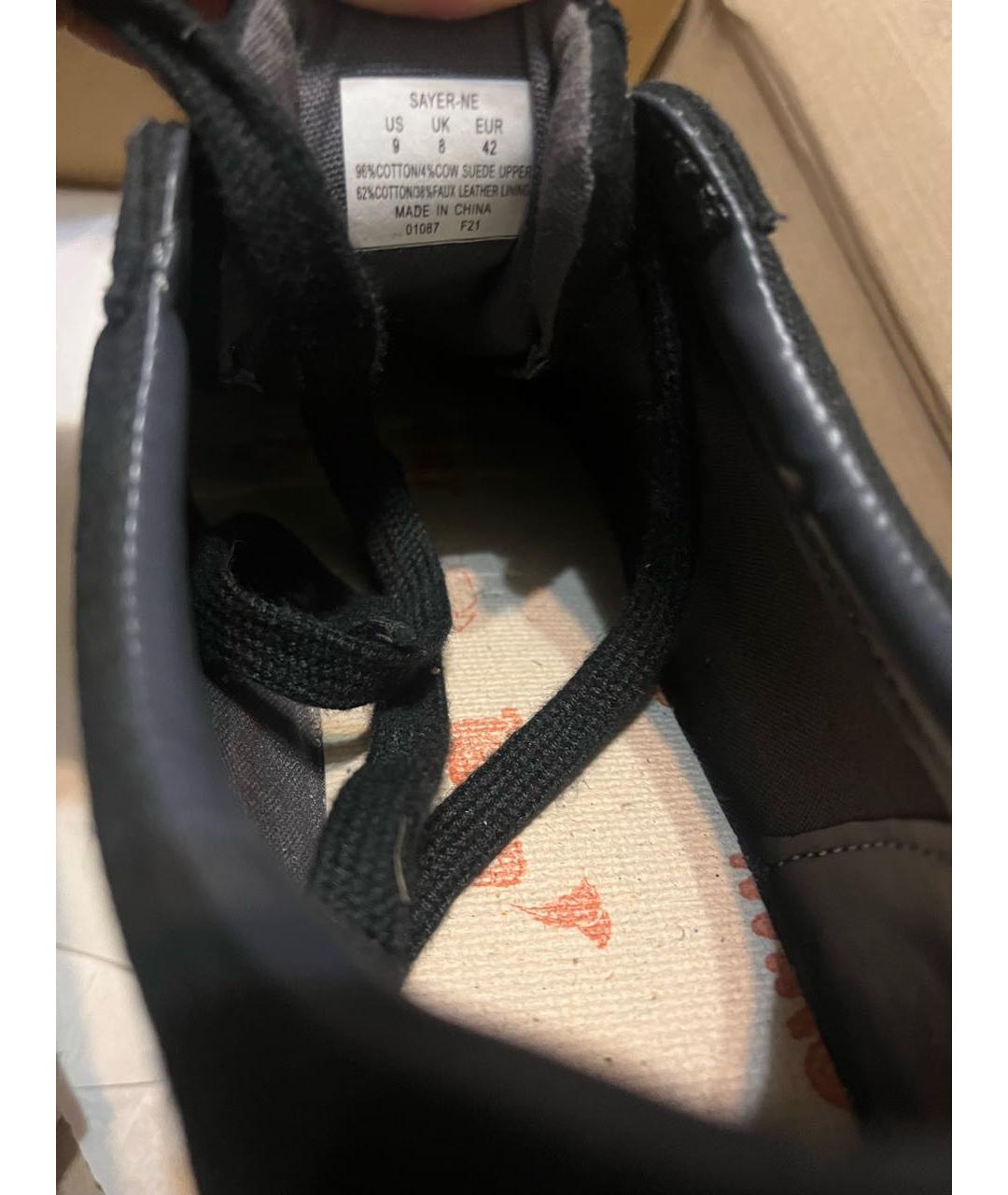 POLO RALPH LAUREN Черные текстильные низкие кроссовки / кеды, фото 7