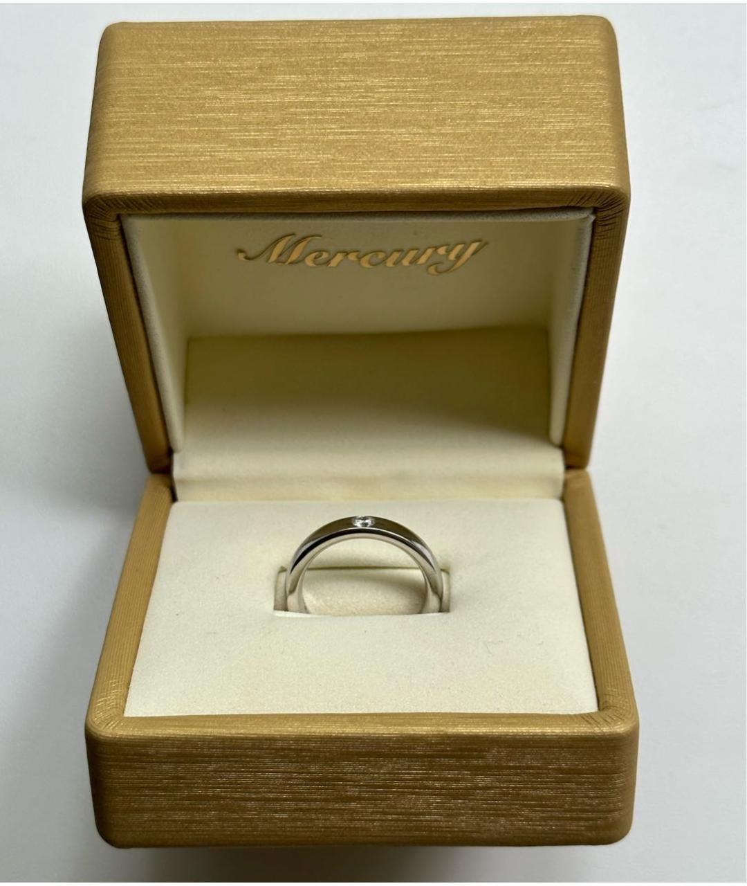 MERCURY Серебряное кольцо из белого золота, фото 4