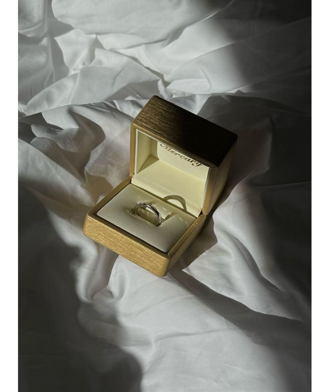 MERCURY Серебряное кольцо из белого золота, фото 3