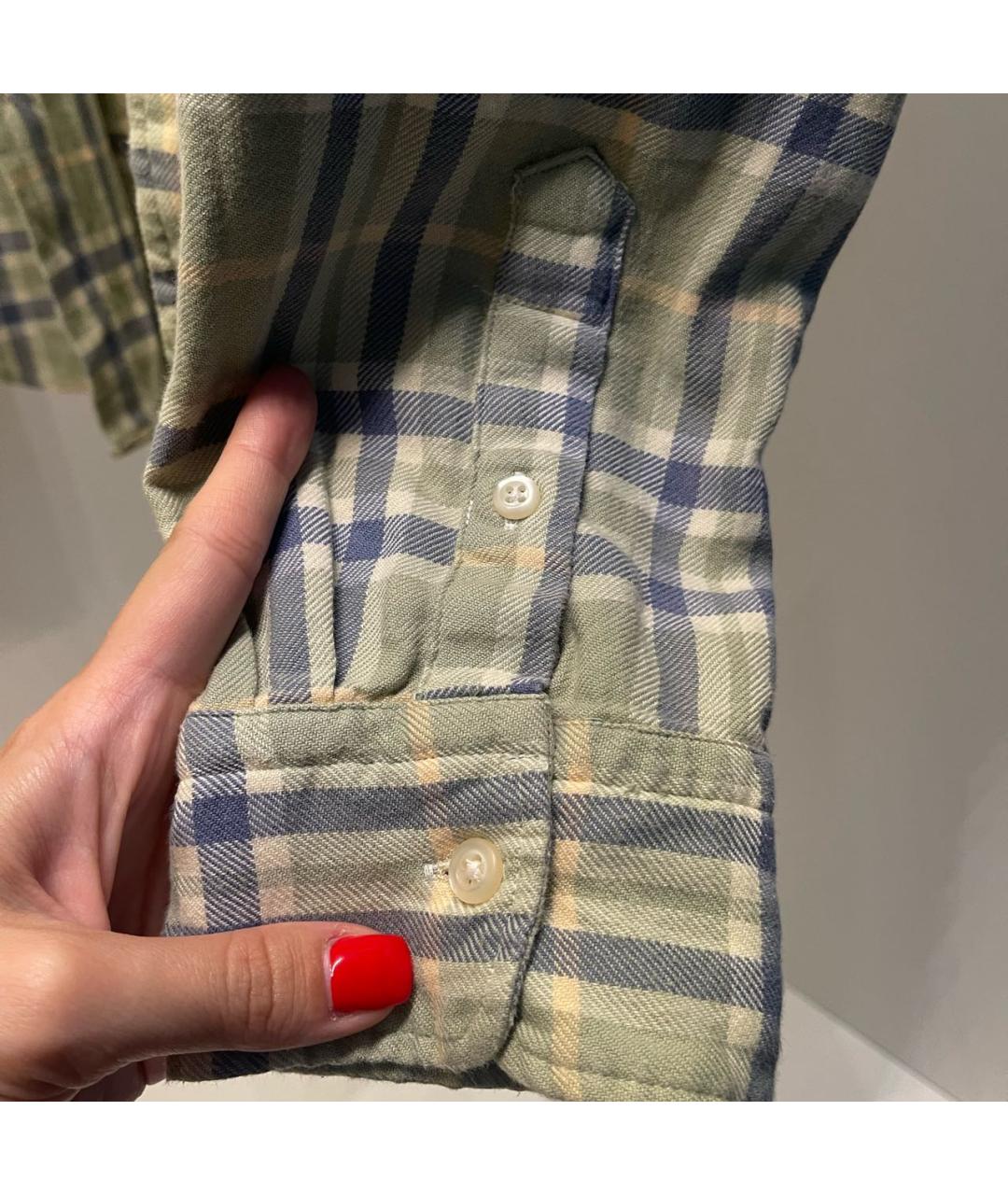 POLO RALPH LAUREN Салатовая хлопковая рубашка, фото 3