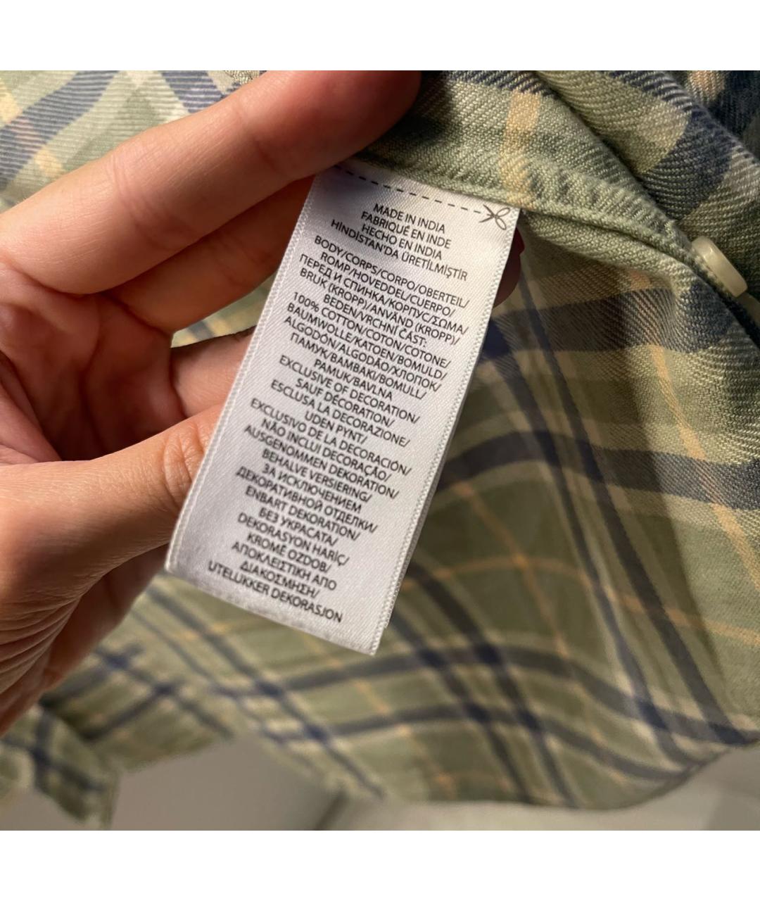 POLO RALPH LAUREN Салатовая хлопковая рубашка, фото 4